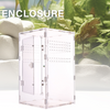 Recinto de acrílico transparente para reptiles con apilable para geckos y lagartos