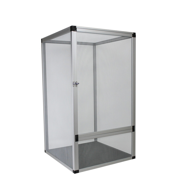 Caja de malla de alambre vertical grande de aluminio con flujo de aire