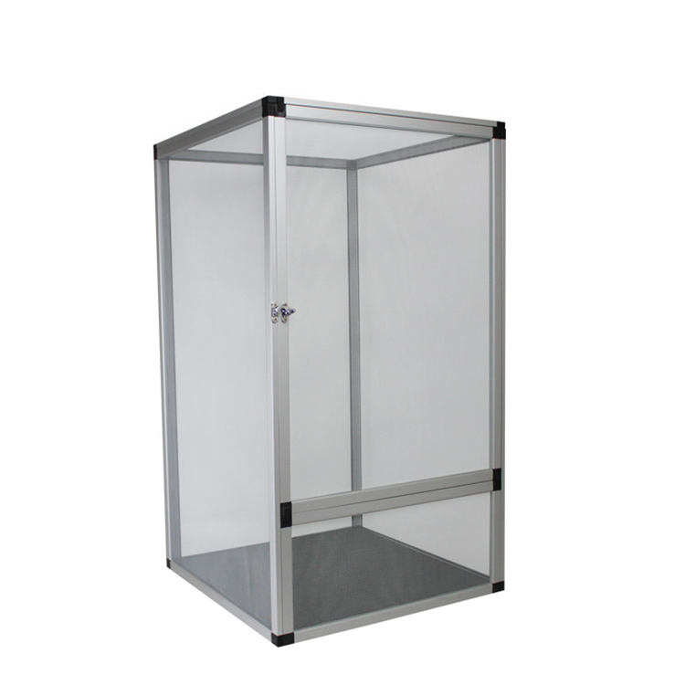 Caja de malla de alambre vertical grande de aluminio con flujo de aire