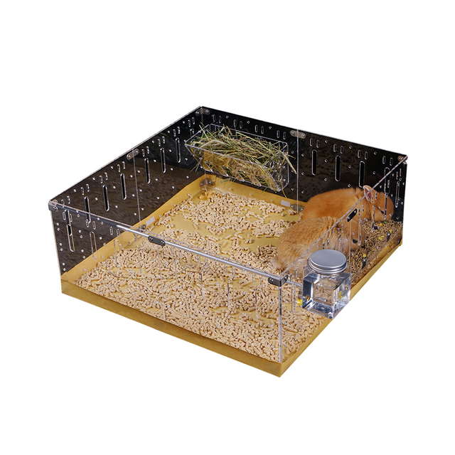 Jaula expandible DIY para hámsteres, ratas, ratones, animales pequeños propensos a escapar y masticar