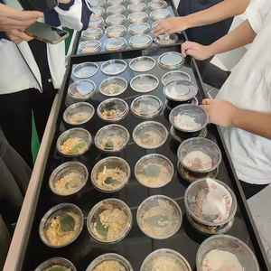 Exhibición al por mayor del tenedor del envase de la taza de Deli del espectáculo del reptil para la serpiente Gecko