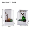 Caja de cría de Mantis religiosa clásica, Simple, transparente, personalizable, transpirable para jaula de Reptiles, terrario acrílico para mascotas
