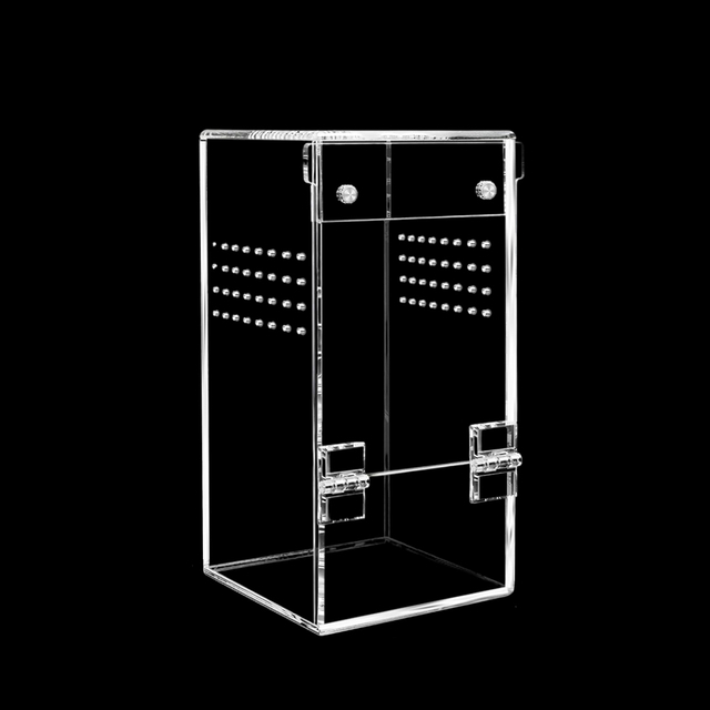 Nueva jaula para insectos apilable, carcasa acrílica para hábitat de araña saltadora